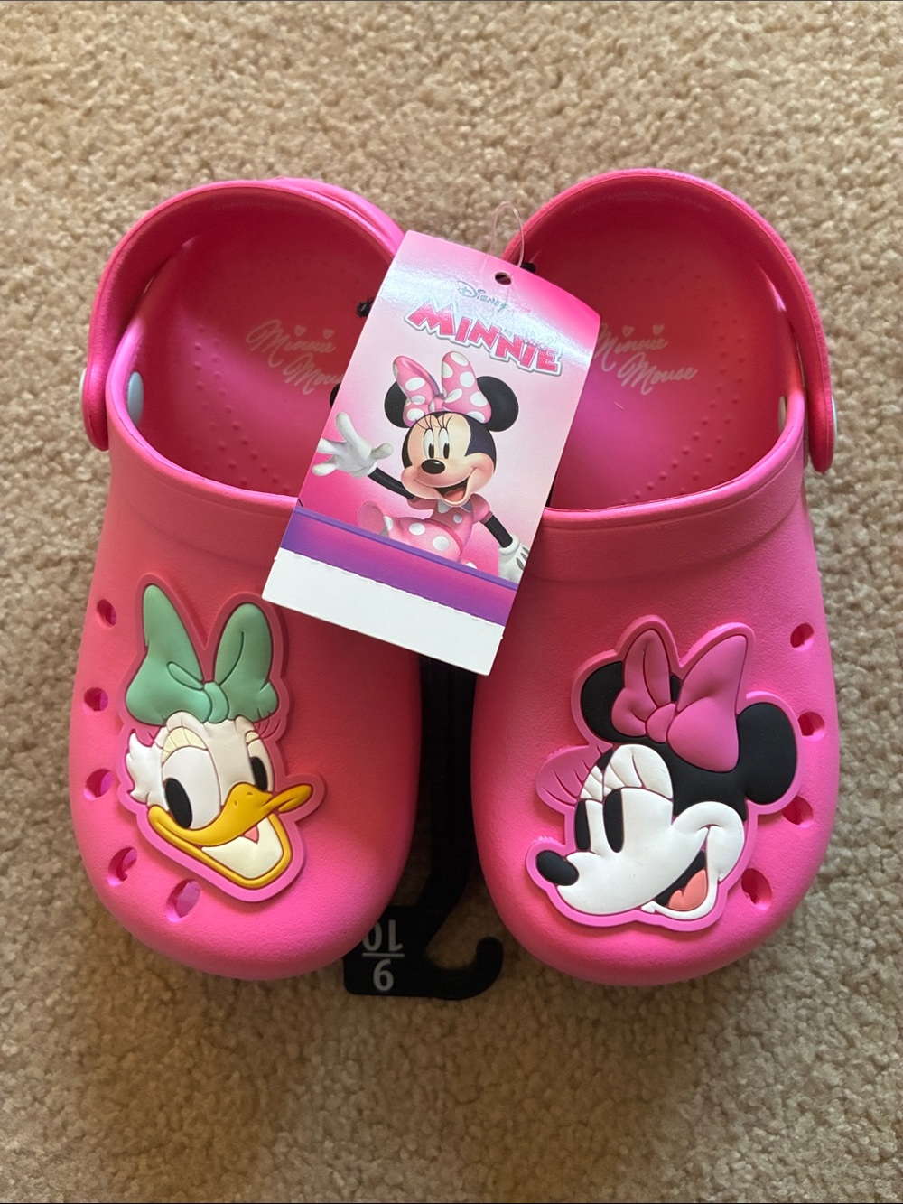 Disney Jr. Girls Minnie Mouse & Daisy Duck Clog Sandals - Size 9/10